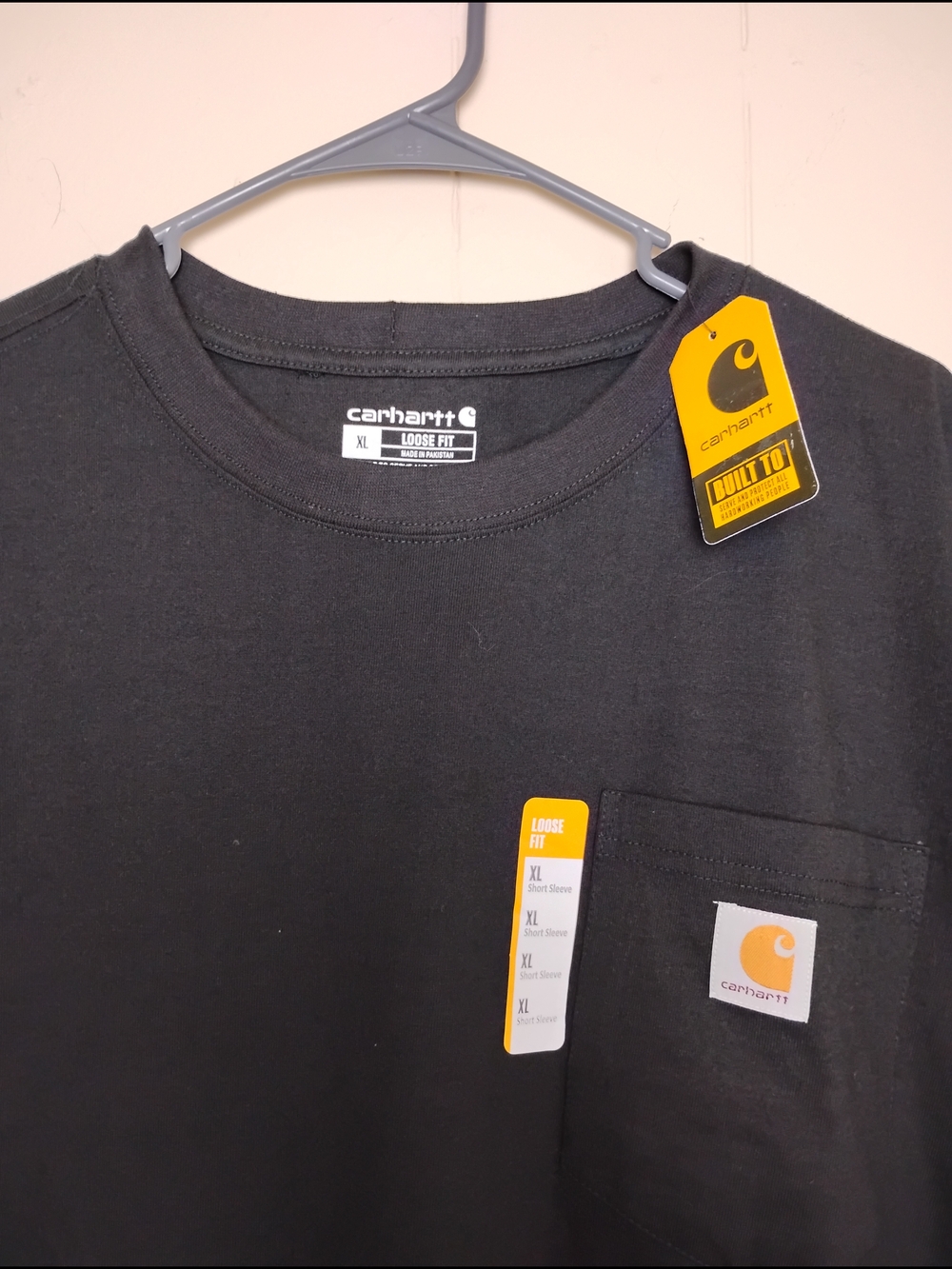 Carhartt Loose Fit Black Pocket Tee (Check Measurements In Description)